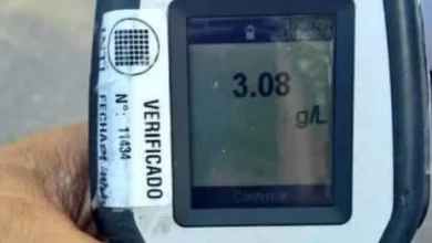 El test arrojó 3.08 gramos de alcohol en sangre