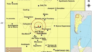 Inpres reportó un sismo en Tucumán