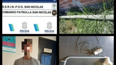 Robó elementos de iluminación en barrio Trípoli y fue aprehendido