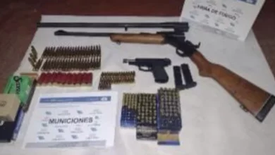 Secuestran armas y municiones en allanamientoSecuestran armas y municiones en allanamiento