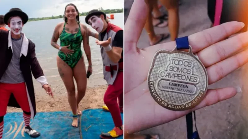 Le dieron una semana de vida y acaba de salir campeona de aguas abiertas
