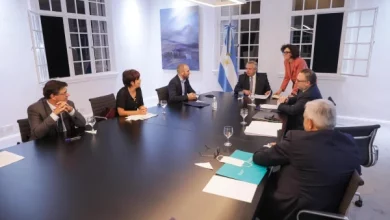 Alberto Fernández en la reunión de gabinete previa al discurso.
