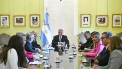 El presidente Alberto Fernández con los parlamentarios patagónicos.