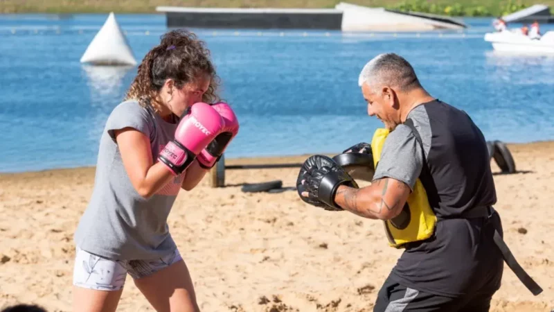 Calle activa: domingo de boxeo en la estación descubrí