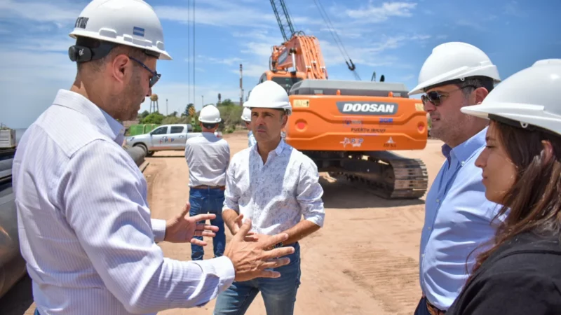 Villa Constitución: avanza la construcción del puerto multipropósito de la zona franca