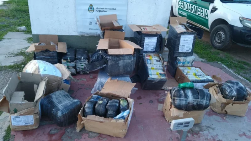 Operativo: transportaba más de 178 kilos de hojas de coca ocultos en encomiendas