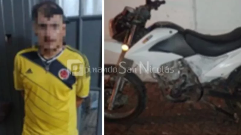 Circulaba en una motocicleta con pedido de secuestro por robo