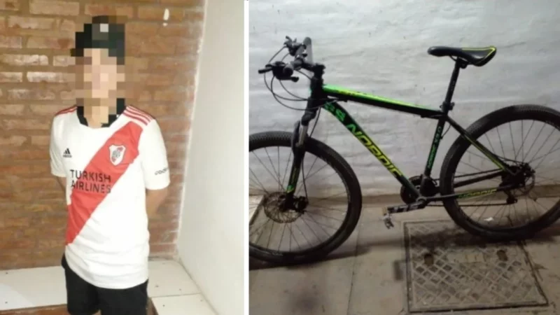 Robó una bicicleta y fue aprehendido