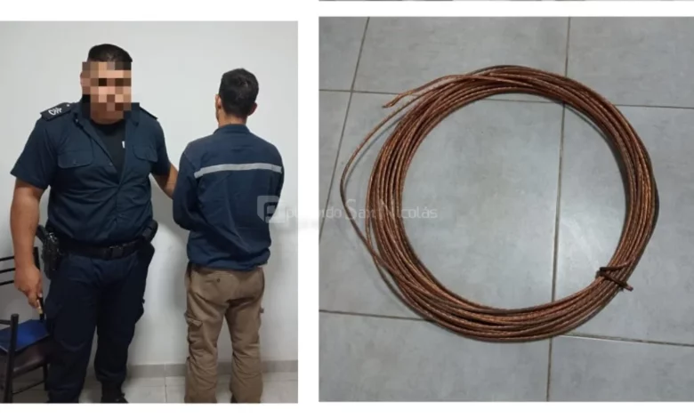 Lo agarraron llevándose cable de cobre de Ternium Siderar