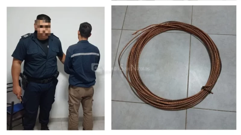 Lo agarraron llevándose cable de cobre de Ternium Siderar