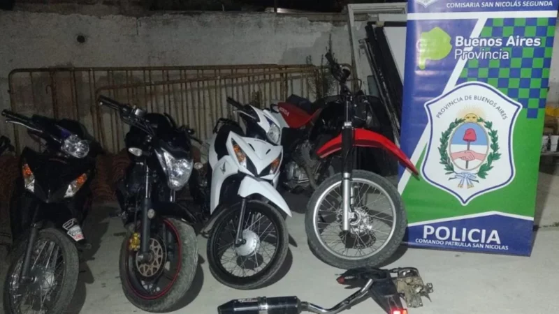 Vendían motos robadas y adulteradas