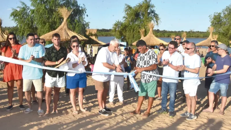 Villa Constitución: inauguraron la playa pública