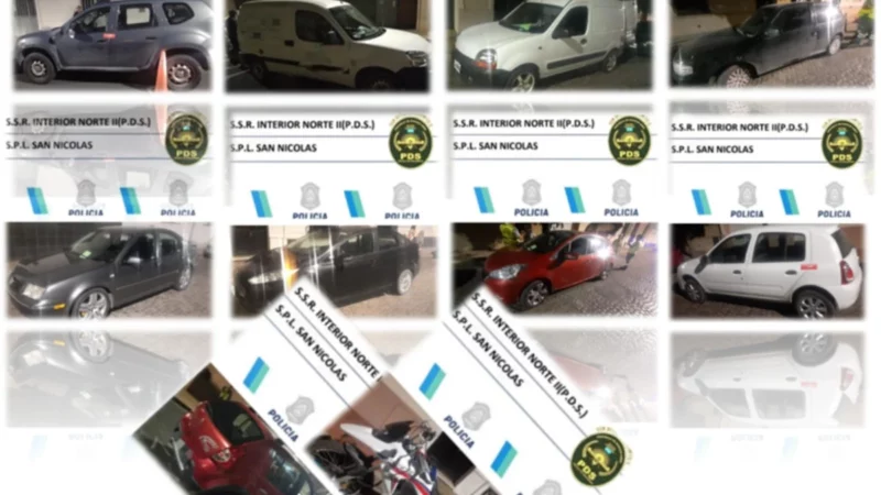 Diez vehículos fueron secuestrados en control de alcoholemia siendo la medición más alta de 0.72 g/l