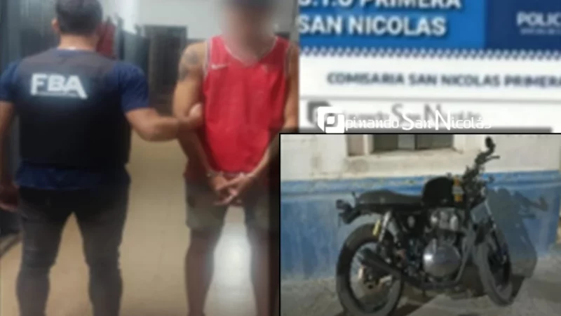 Recuperan una moto robada días atrás