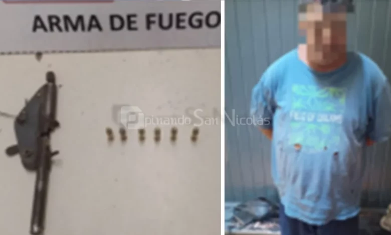 Circulaba conun arma de fabricación casera y fue aprehendido