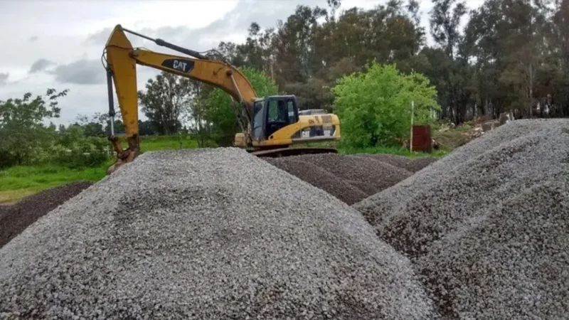 obra hídrica en La Emilia