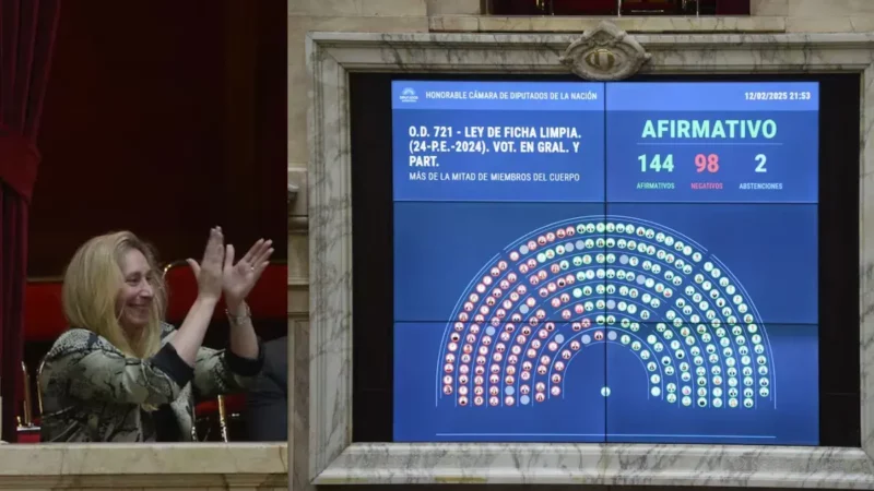 Diputados aprobó la Ley de Ficha Limpia