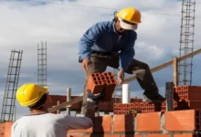 construcción cayó en febrero
