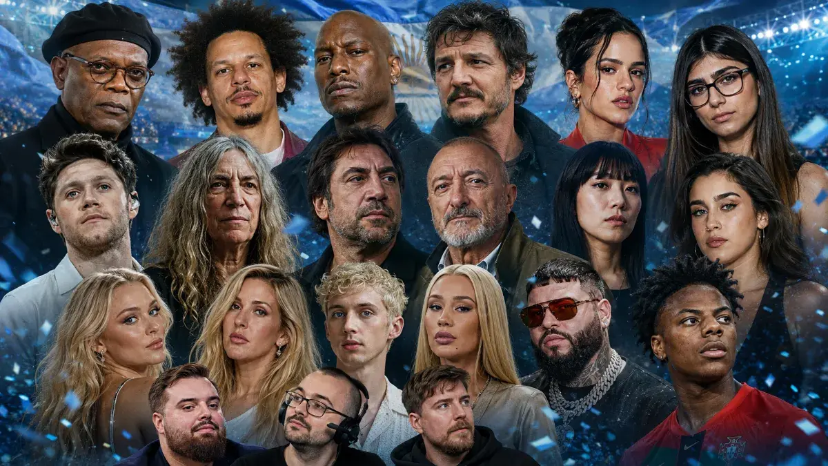 Famosos contra Argentina