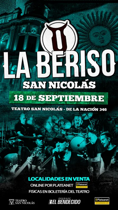 La Beriso se presenta en el Teatro San Nicolás el 18 de septiembre