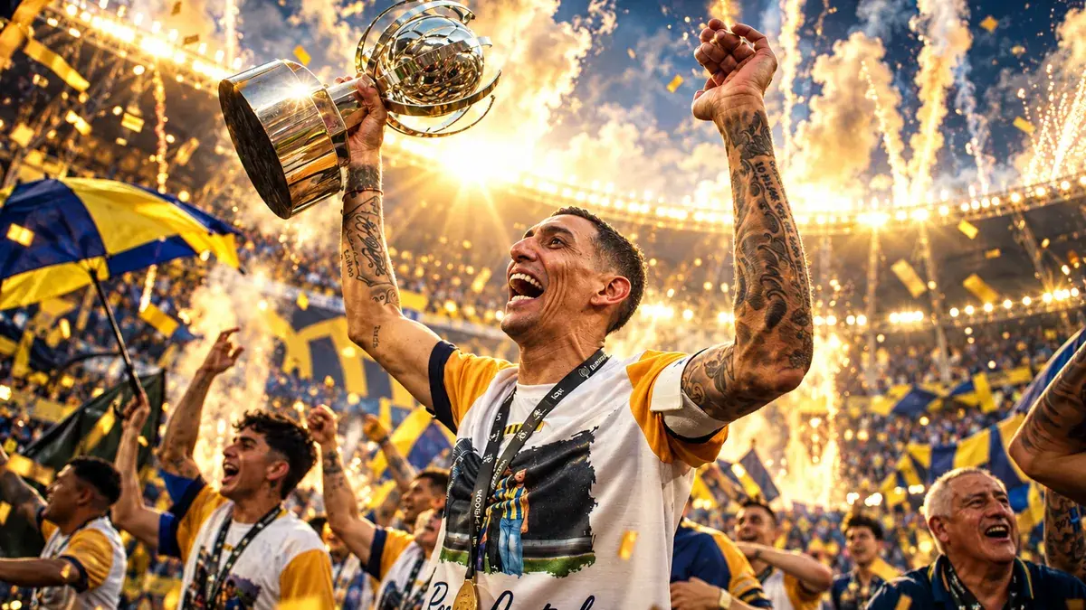 Rosario Central campeón de la Supercopa Internacional: venció 3-1 a Estudiantes con dos goles de Ángel Di María y otro de Julián Fernández
