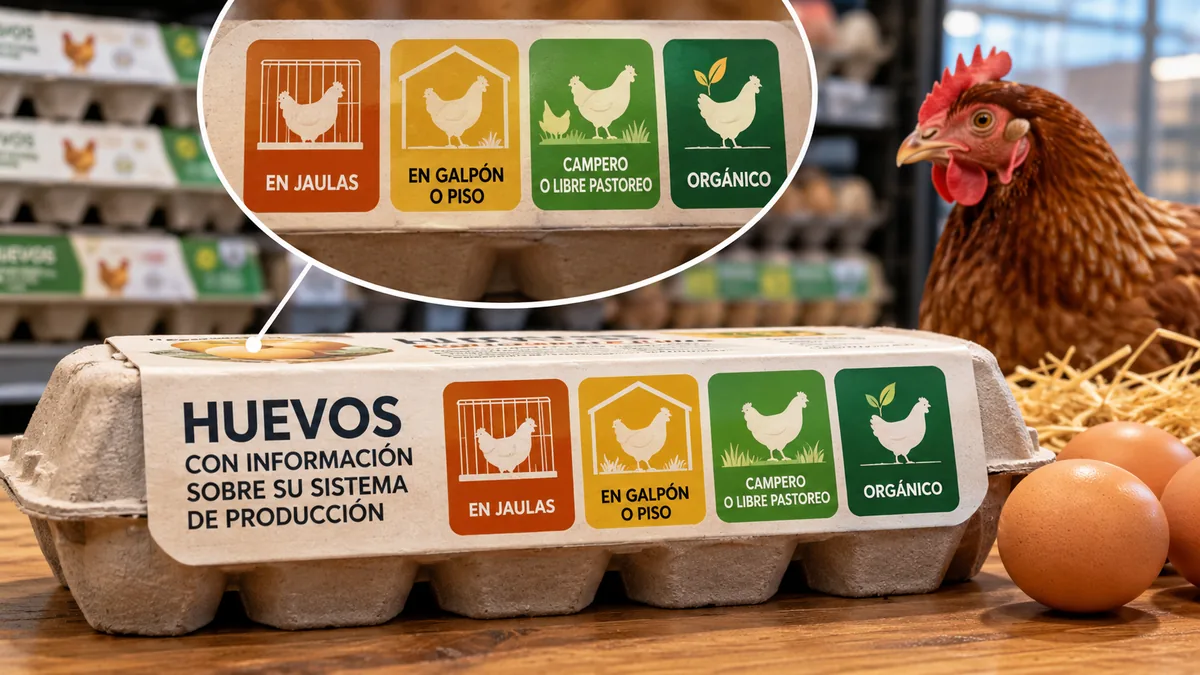 etiquetado de huevos en Argentina