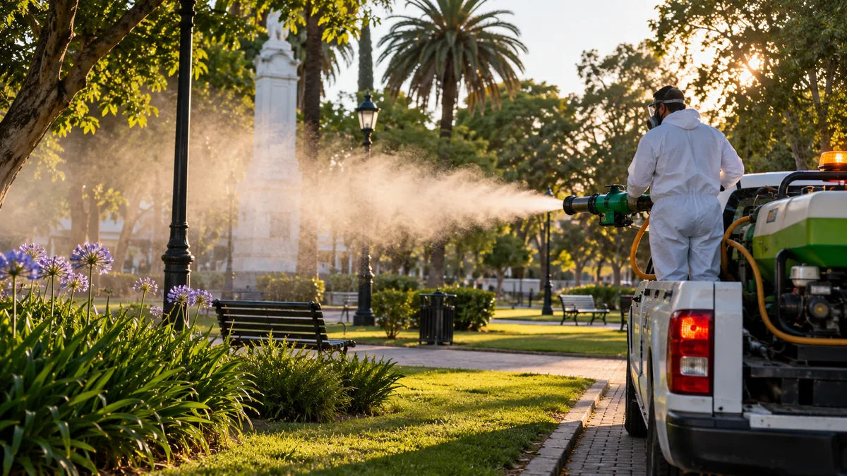 fumigación en San Nicolás